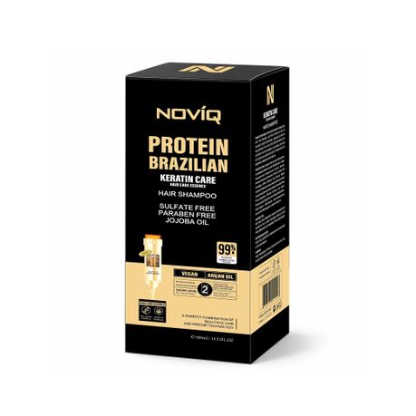 NOVIQ Vegan Shampoo 400ml — Sulfate-Free Moisturising & Repair