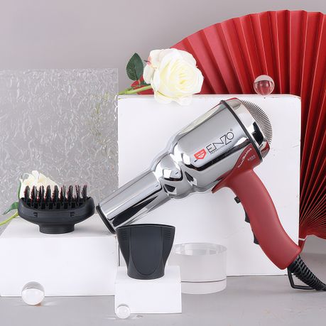 ENZO Metal Ionic Hair Dryer 8000W + NOVIQ Heat Spray 250ml (EN-2997)