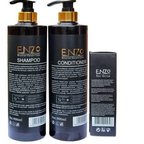 ENZO Brazilian Keratin Cure Argan Oil Combo