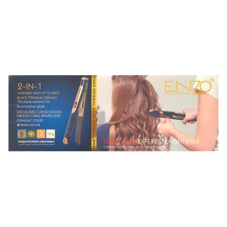 ENZO New Range 2-in-1 Titanium Hair Straightener