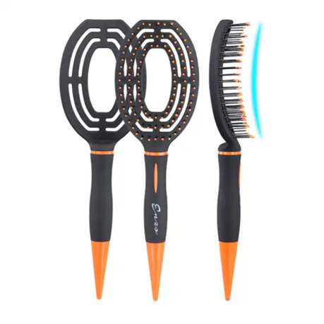 ENZO Curved Vented Detangling Styling Brush