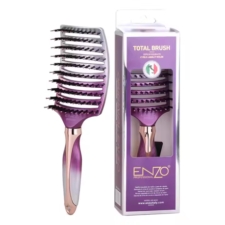 ENZO Professional Curved Vented Hair Brush