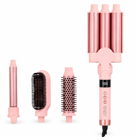 ENZO Professional 4-in-1 Ceramic Hair Styling Set