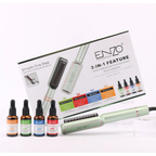 ENZO Professional 2-in-1 Electric Hot Comb + 4 Serums