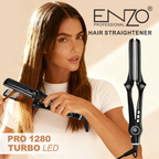 ENZO Professional Fast-Heating Hair Straightener with Temperature Control