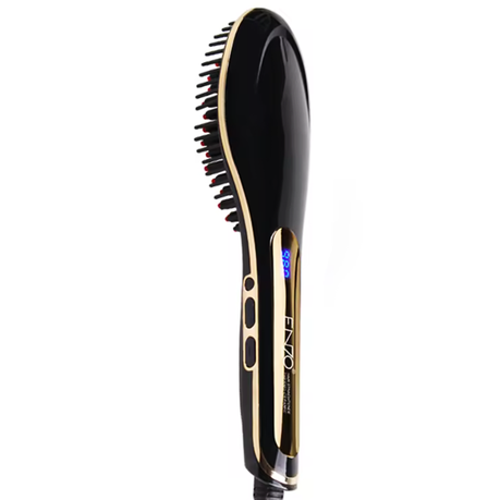 ENZO Temperature Adjustable Hair Straightening Brush