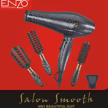 ENZO Professional Blow Dryer 4-in-1 Hair Styling Set