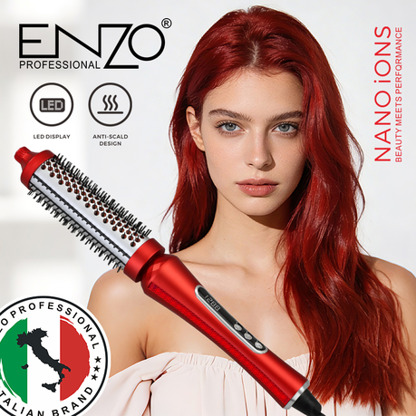 ENZO Digital Infrared Silent Styling Comb — Nano Ions, LED Display