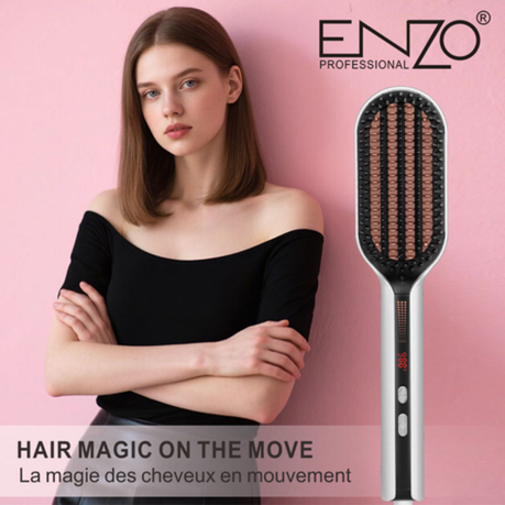 ENZO Electric Ionic Hair Straightening Comb 55W