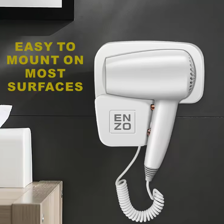 ENZO Bathroom Standing Mini Wall-Mounted Hair Dryer