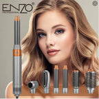 ENZO Professional Multifunctional 5-in-1 Hair Dryer Brush & Air Curler