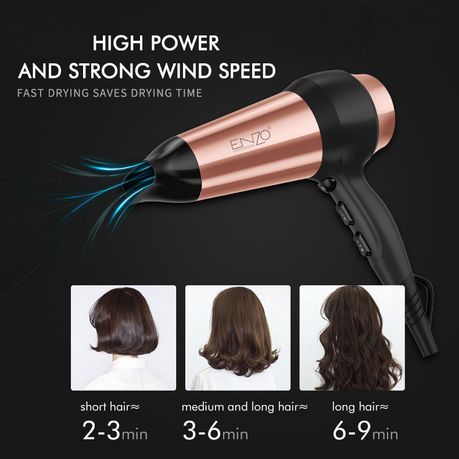 ENZO Professional AC Motor Fast-Drying Hair Dryer