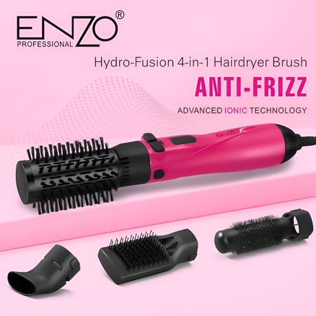 ENZO Professional Auto Rotate Hydro-Fusion 4-in-1 Hairdryer Brush