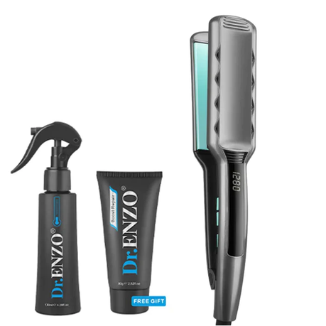 ENZO Wet 2 Straight Flat Iron with Styling System