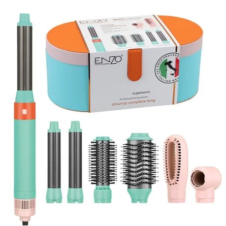 ENZO Professional Multifunctional 5-in-1 Hair Dryer Brush & Air Curler