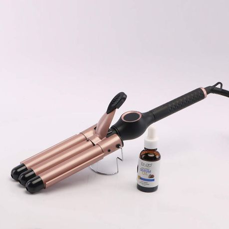 ENZO 3-Barrel Wave Curler with Coconut Serum