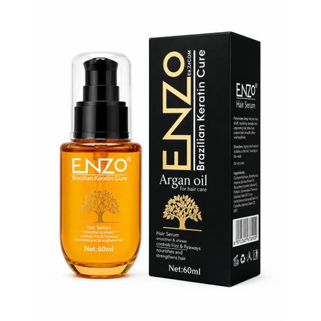 ENZO Argan Oil Keratin Hair Serum 60ml — Professional Hair Repair