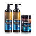 Keratin Hair Shampoo, Conditioner & Mask Set