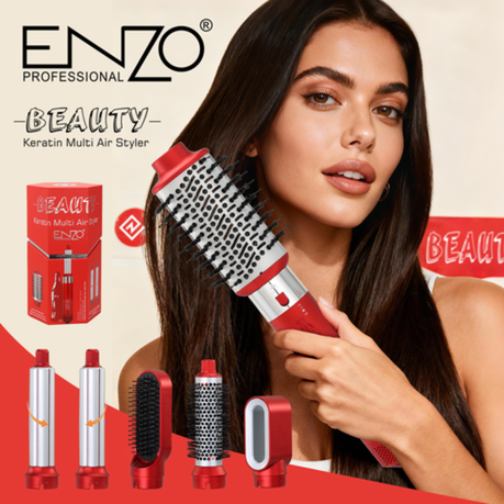 ENZO 5-in-1 Keratin Hot Air Styling Comb 1500W