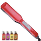ENZO Professional Hair Straightener with Healthy Hair Vitamin Set