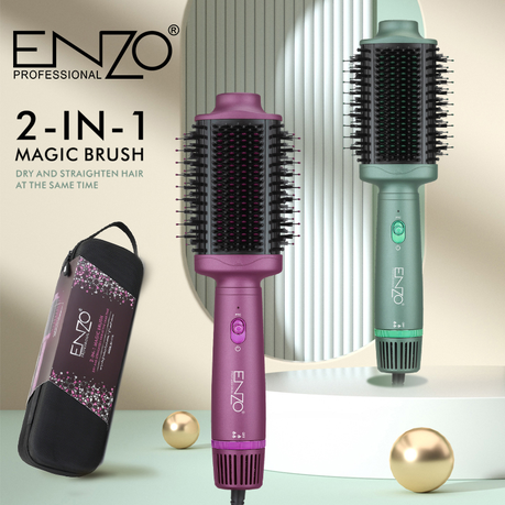 ENZO Professional 2-in-1 Hot Air Styling Comb (EN-4110)