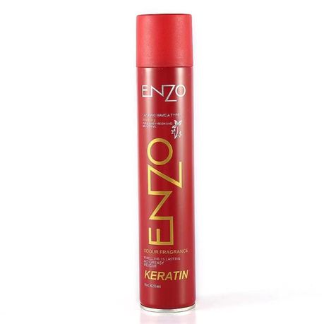 ENZO Fragranced Keratin Hair Spray 420ml — No Greasy Residue