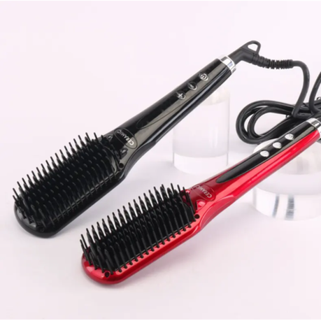 ENZO Intelligent Straightening Hair Brush + Hair Serum Set