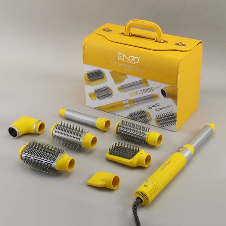 ENZO 8-in-1 Detachable Hot Air Brush & Dryer Set