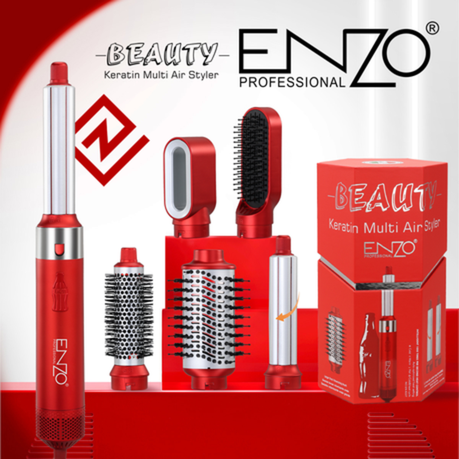 ENZO 5-in-1 Keratin Hot Air Styling Comb 1500W
