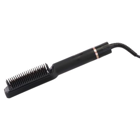 ENZO 2-in-1 Straightening & Smoothing Heated Brush + NOVIQ Heat Spray 250ml (EN-4113)