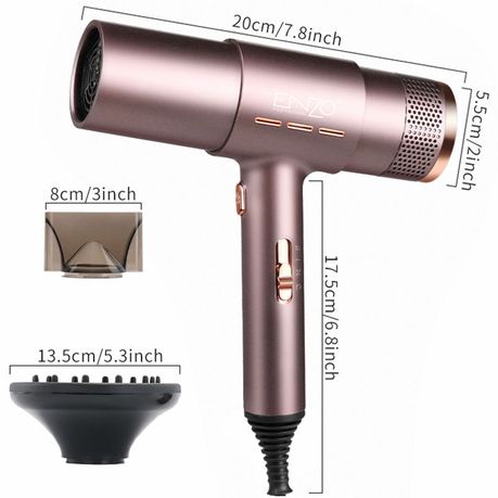 ENZO Elegant Fast-Drying Hair Dryer + Hair Care Serum Set