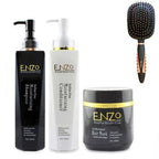 ENZO Collagen Mask, Shampoo & Conditioner for Coloured Hair + Paddle Brush