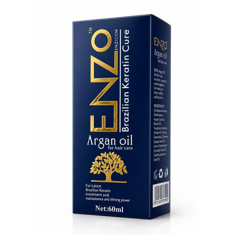 ENZO Argan Oil Keratin Hair Serum 60ml — Professional Hair Repair