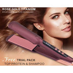 ENZO Rose Gold Titanium 980°F Max Hair Straightener