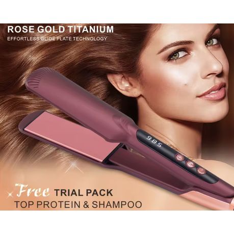 ENZO Rose Gold Titanium 980°F Max Hair Straightener