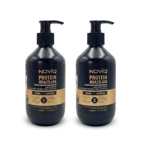 NOVIQ Brazilian Keratin Shampoo & Conditioner Set — Damage Repair
