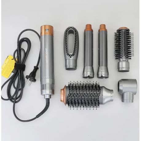 ENZO 5-in-1 Hair Dryer Brush & Air Curler + NOVIQ Heat Spray 250ml (EN-4133)
