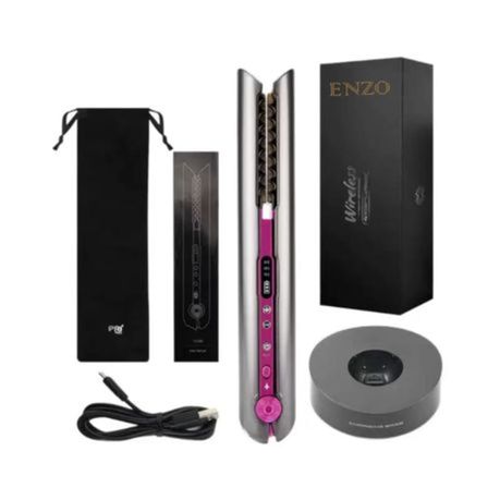 ENZO 2-in-1 Cordless USB Straightener & Curler