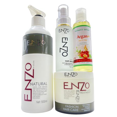 ENZO Shampoo, Hair Mask, Hair Serum & Argan Oil Set