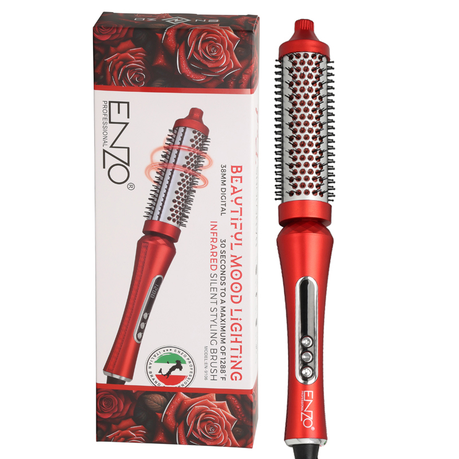 ENZO Digital Infrared Silent Styling Comb — Nano Ions, LED Display