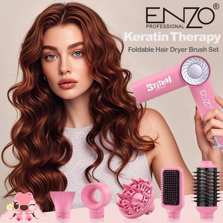 ENZO Professional Foldable Hair Straightener Comb
