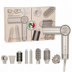 ENZO Professional Foldable Hair Dryer Brush Set