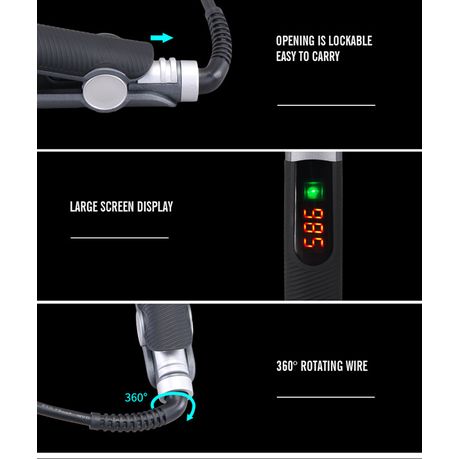 ENZO Multi-Function Deluxe Hair Straightener with LCD Digital Display