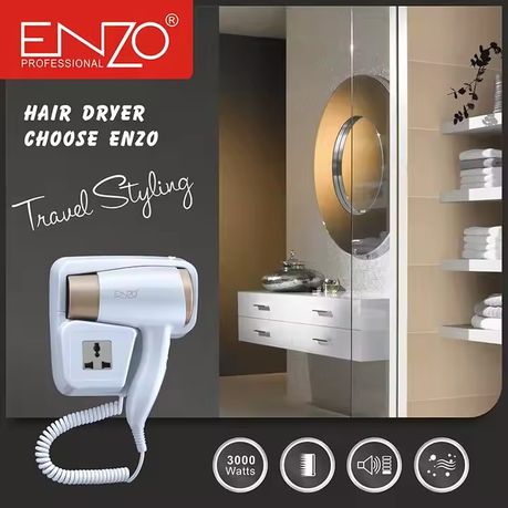 ENZO 3000W Hot and Cold Wall-Mounted Hair Dryer