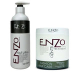 ENZO Natural Smooth Shampoo 500ml + Damaged Hair Treatment
