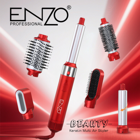 ENZO 5-in-1 Keratin Hot Air Styling Comb 1500W