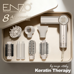 ENZO 1500W Folding Hot Air Hair Dryer & Styling Comb Set